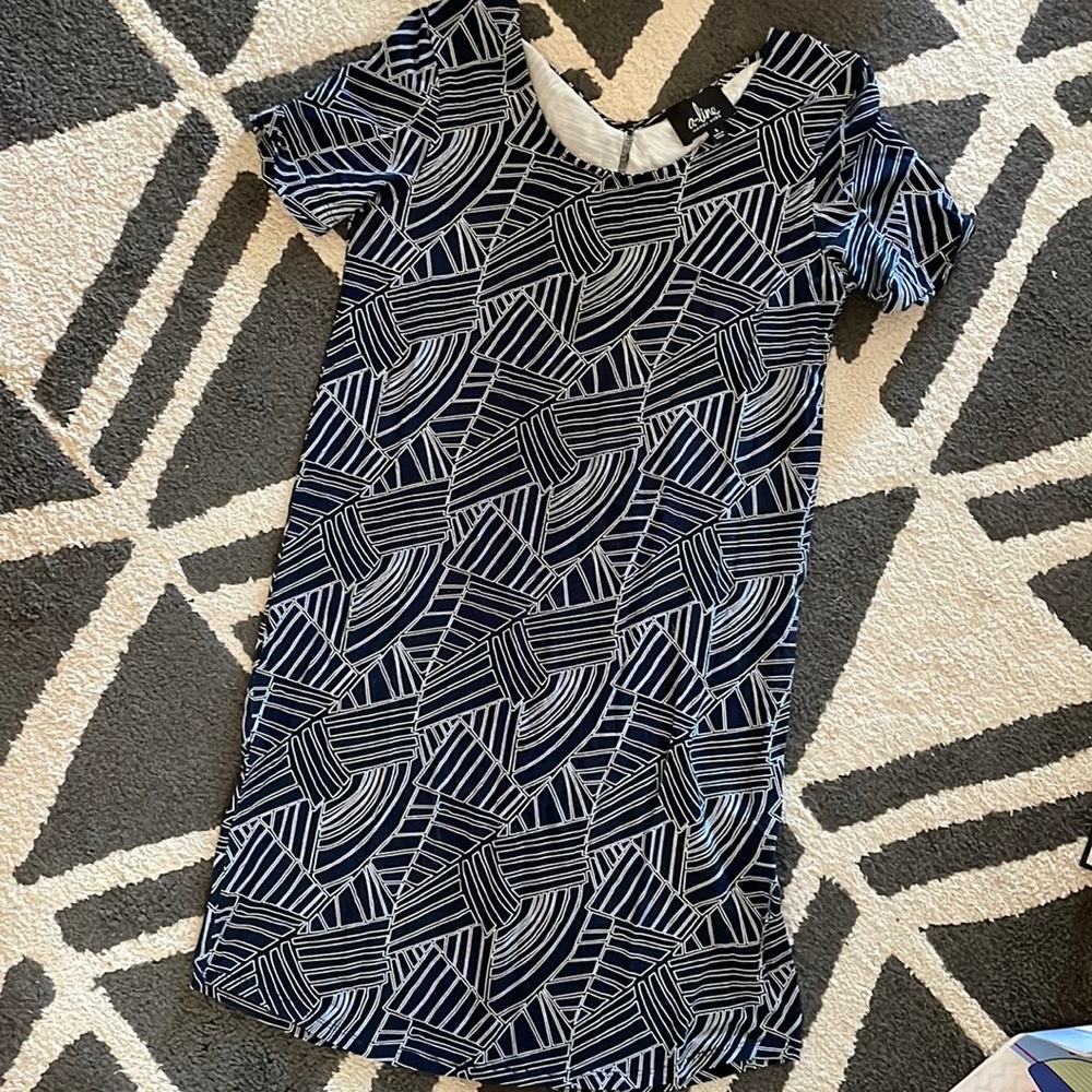 always a-line Geometric print dress S Made in Hawaii
